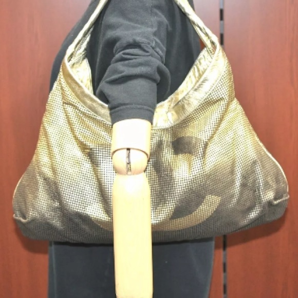 AUTHENTIC Chanel GOLD hobo bag